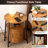 End Tables Side Table With Storage, Fluted Nightstand With Charging Station, Small Mid-century Modern Bedside Tables, Side Table For Small Space Living Room Bedroom Sofa Couch-68871021-68870805