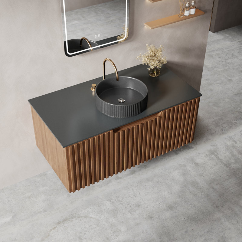 Ensemble de meuble-lavabo de salle de bain flottant 36 po Modern