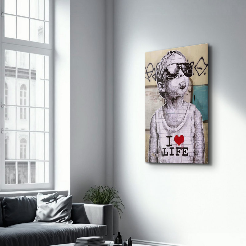 Peinture décorative en verre trempé