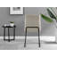 Tierra Modern Glass & Metal Round Dining Table Set & 4 Luxury Fabric Dining Chairs-87418776
