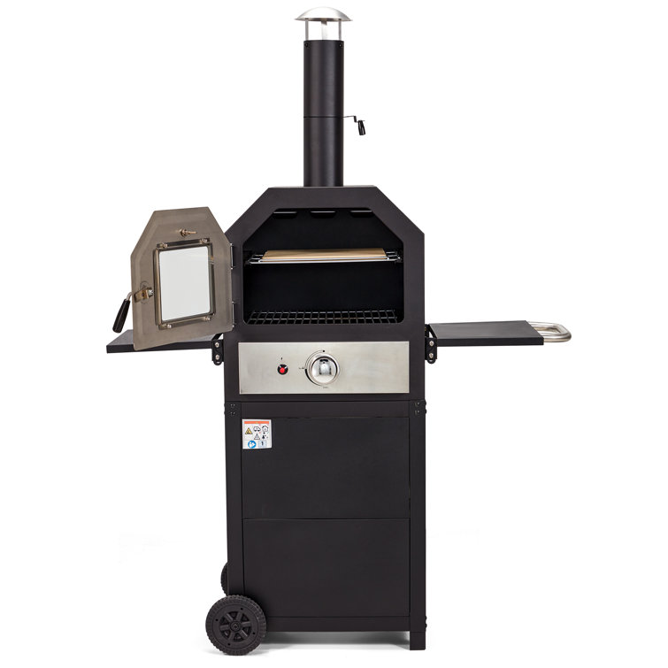 Vicluke Outdoor Portable Propane Gas Pizza Oven CSA Approved with Wheels,  Foldable Shelf, Handle & Reviews