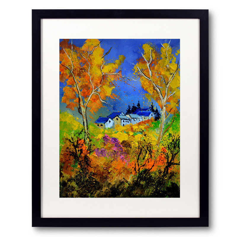 Summer In Ardennes Print by Pol Ledent, Black Framed Paper, 30" H x 24" W