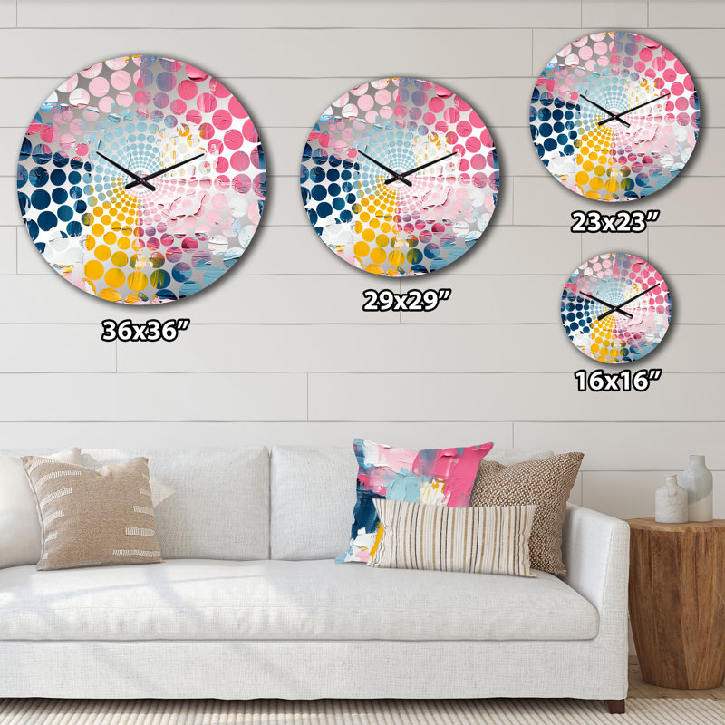Domenic - Horloge murale abstraite, Très grand