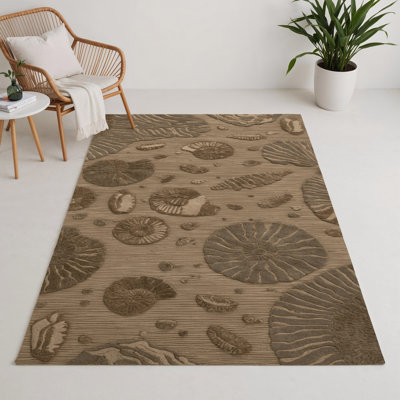 Tapis d'intérieur et d'extérieur brun Nature