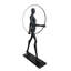 Statue moderne noire avec cerceau