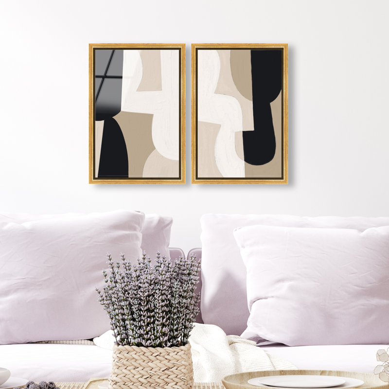 El Modernista Set High-Gloss Frameless Acrylic Glass Wall Art Abstract Print by Oliver Gal, Ready to Hang, 10 x 15