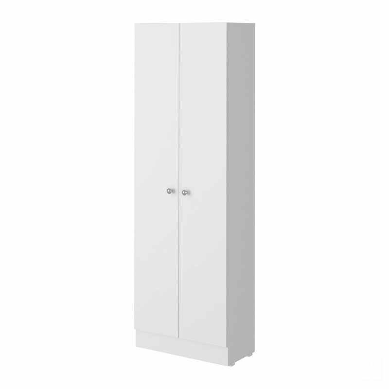Rectangle 2-Door Storage Tall Cabinet, White