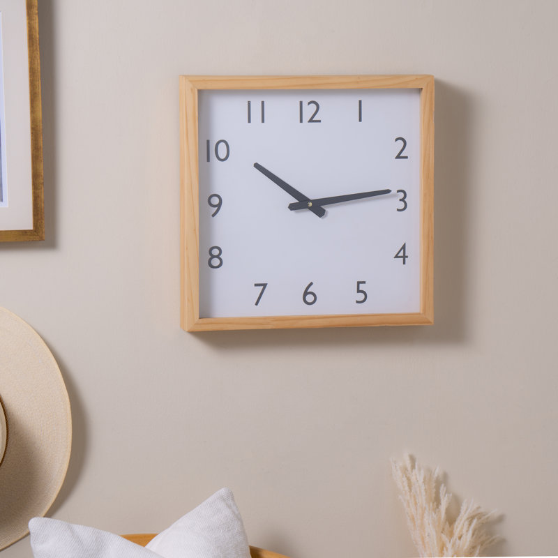 Apia Solid + Manufactured Wood Wall Clock