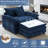 Chenille Oversized Chair With Ottoman - 43" W Comfy Accent Chair, Single Sofa Chair, Large Upholster-1962820195