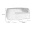 Causeuse Srey, 64 po, Boucle moderne, forme de reins courbée-111450684