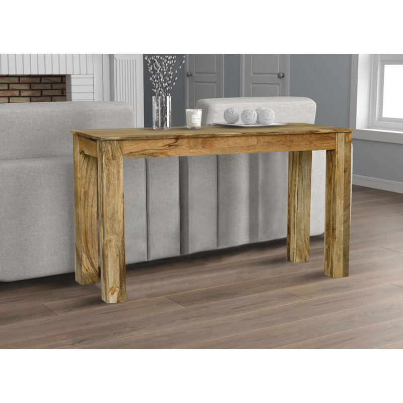 Munnar 118cm Solid Wood Console Table, Light Mango