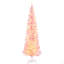 Sapin de Noël artificiel mince de 7 pi avec 200 lumières DEL chaudes et 499 pointes pour la décoration de Noël
