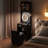Makeup Vanity Set with LED Lights and Power Outlets-109873656
