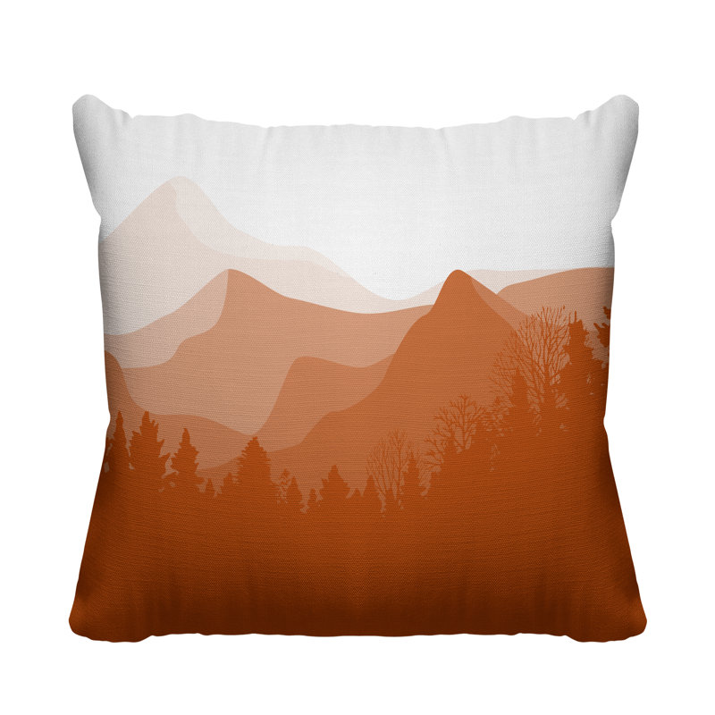 Coussin intérieur / extérieur Andor, L 17 po x H 17 po, Orange
