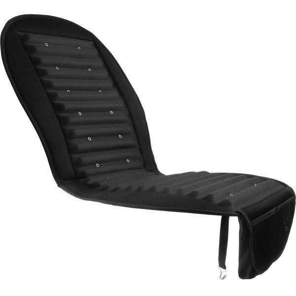 Black Mesh 12V Cooling Car Seat Cushion with Adjustable Fans