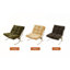 Chaise d'appoint moderne avec structure en métal chromé, coussin rembourré (vert - 1pc)-343139607