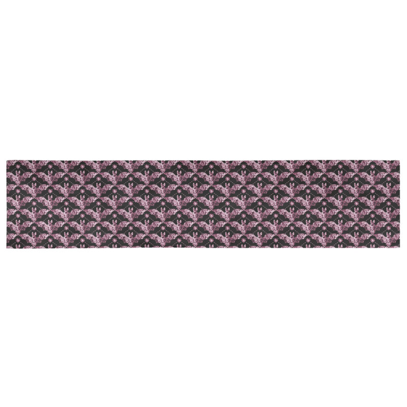 Avicia Geometric Table Runner, 90" x 16", Pink, Cotton Twill