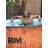 Inflatable Hot Tub 7 Person Outdoor Spa, Drop Stitch Portable Hot Tub with Bubble Massage System for Home and Personal Relaxation, Fast Heating, Foam Mats, Wood Grain