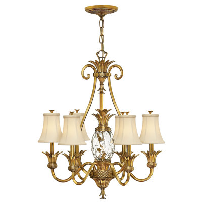 Plantation Pineapple Seven-Light Single Tier Chandelier