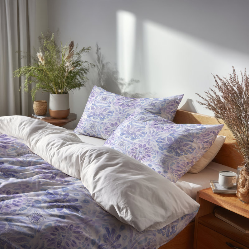 Ensemble de housse de couette et de coussin Boho, Housse de couette très grand et 2 très grandes t