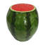 Tabouret de fruits Watermelon, tabouret surdimensionné en résine de 13,4 po, table d'appoint, décorations d'intérieur pour jardin, mobilier d'extérieur polyvalent