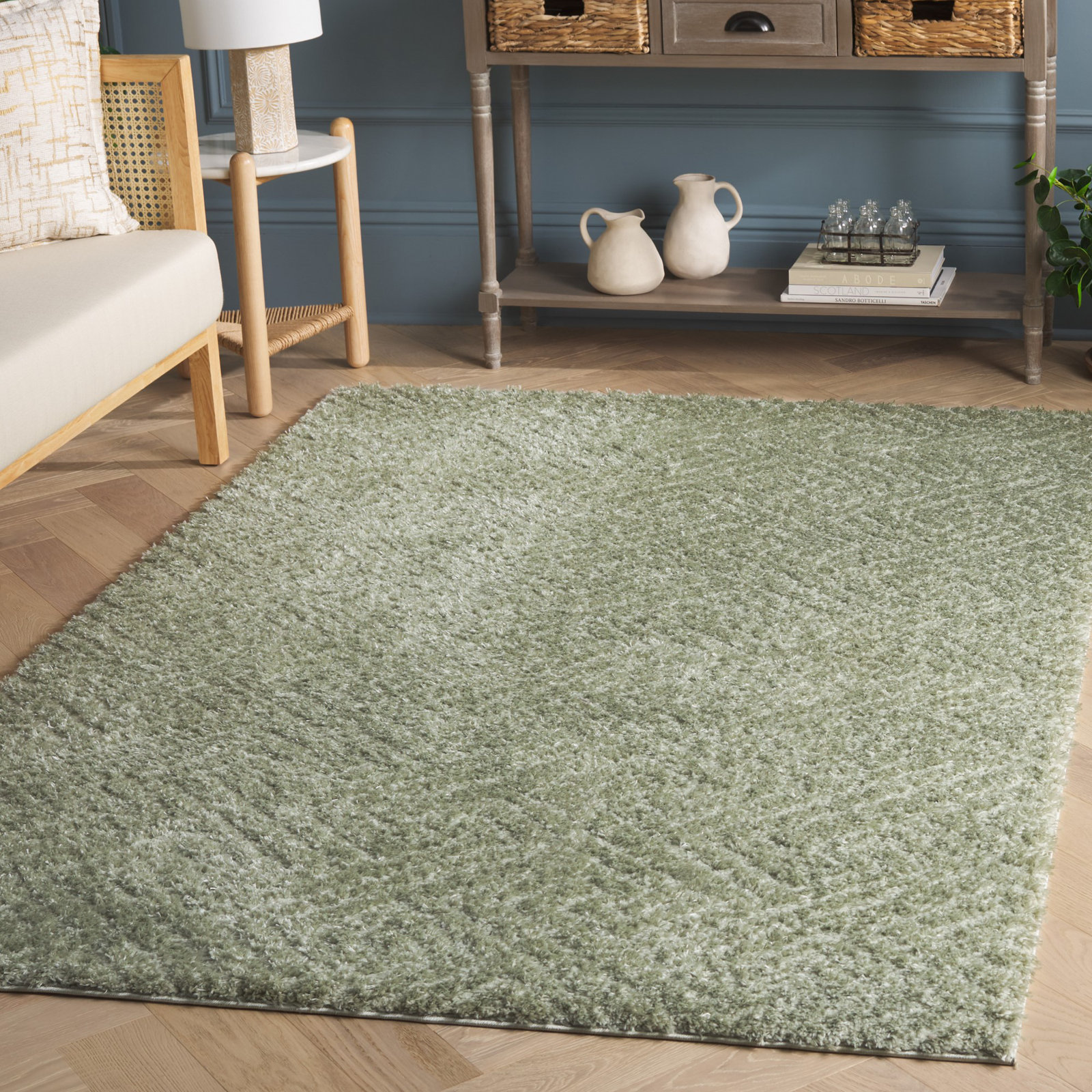 Ninette Shag Performance Geometric Rug, Rectangle 9' x 12'
