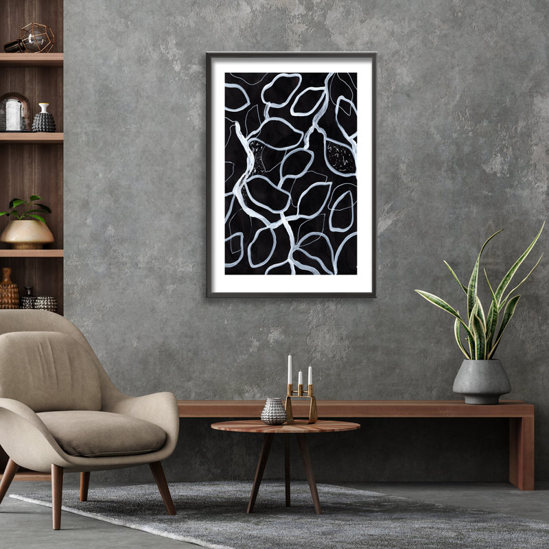 Abstract Tangled by  - Picture Frame Graphic Art on Paper, 48" H x 32" W 
