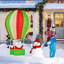 Père Noël en montgolfière pliable