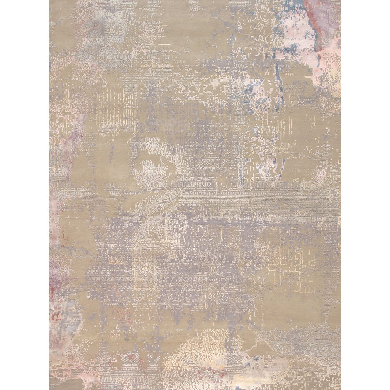 Hand Knotted Abstract Area Rug
