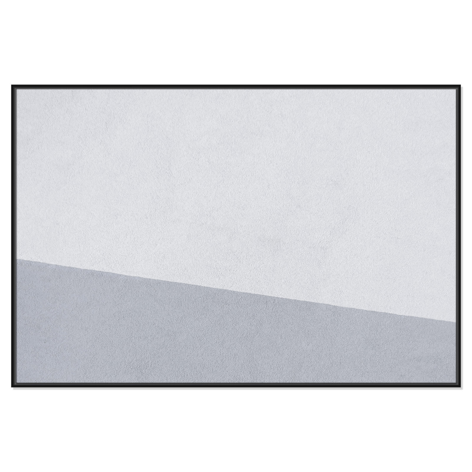 Dominic "Abstract Blues" Print, 41.5" H x 61.5" W x 2" D, Black Framed Canvas