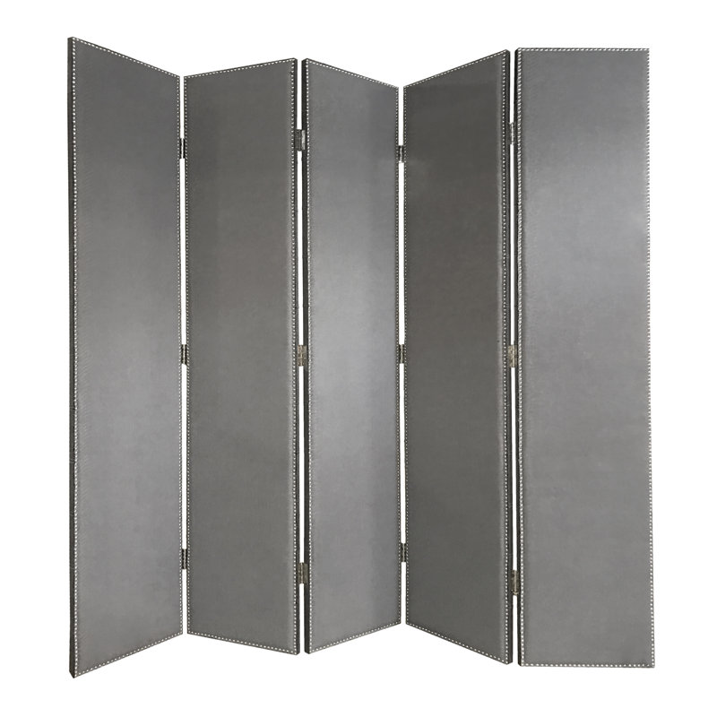 Verona 108'' W x 108'' H 5 - Panel Solid Wood Folding Room Divider