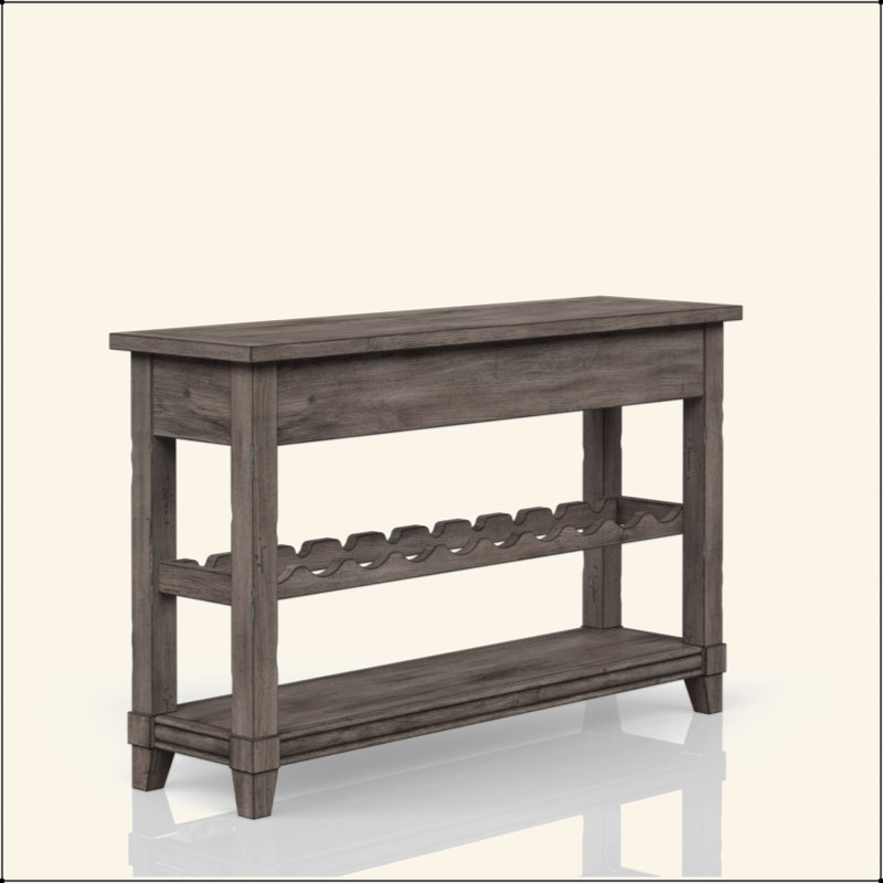 Console avec rangement pour bouteilles de vin et tiroirs de rangement