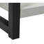 Table d'appoint, côté, bout, étroit, petit, 2 niveaux, stratifié gris, métal noir, contemporain, moderne-2072617109