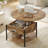 Wynny 27"W Round Lift-Top Wood Coffee Table with Storage-2058033455