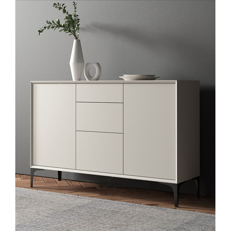 Nordic Minimalist Style Sideboard, Beige, 31.49" H x 47.24" W x 15.75" D