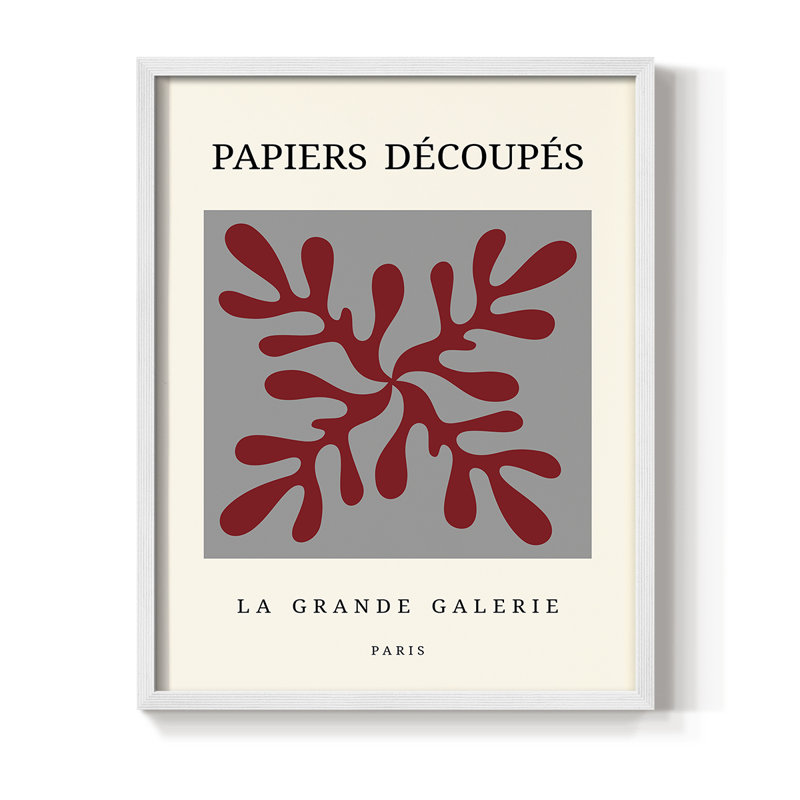 Impression sur CD Matisse - Bois massif, Blanc, H 10 po x l 8 po