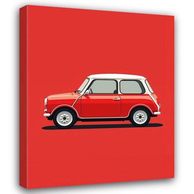  Deificus, Emiliano Gallery Wrapped Canvas Art Titled: 1963 Mini Cooper.png