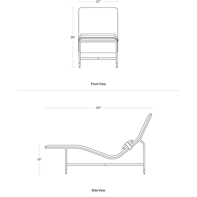 Deep Thoughts Chaise Lounge, Stone