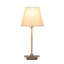 Square Stick Antique Brass Metal Bedside Table Lamp 