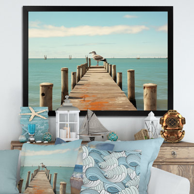 Pier Lone Pier III - Coastal Pier Wall Decor