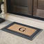 Grand tapis d'extérieur antidérapant en caoutchouc et fibre de coco 38 po x 23 po Azer-483300587