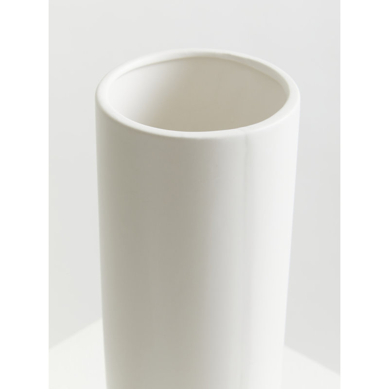 Antto Earthenware Table Vase, White
