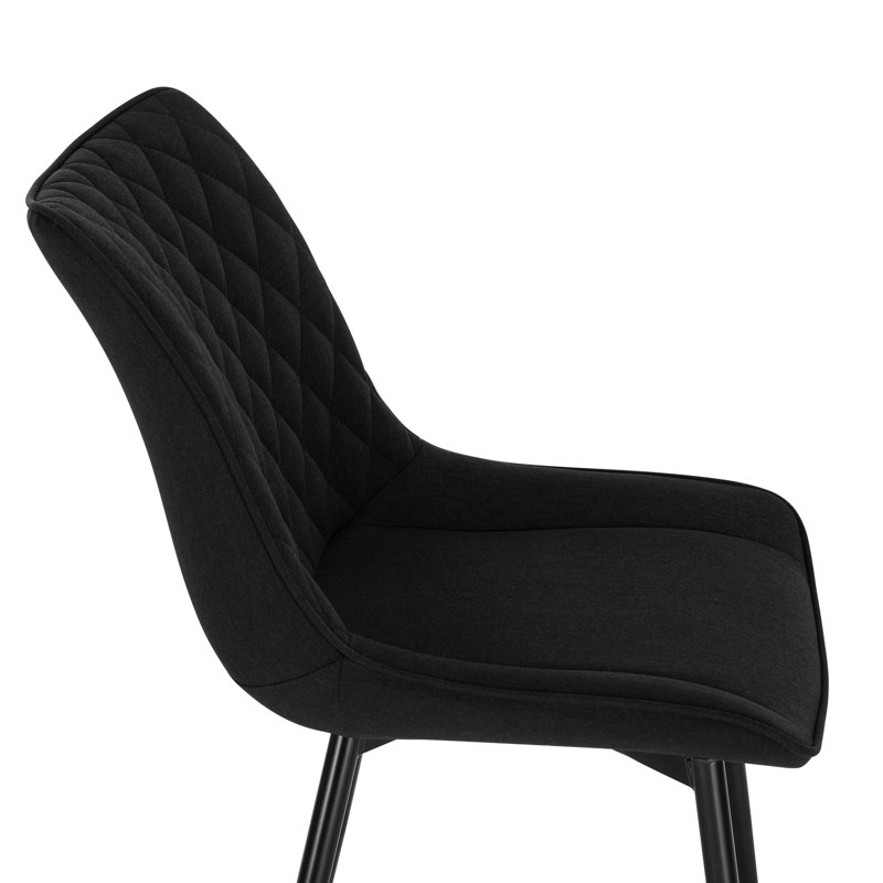 Zuri Upholstered Dining Chair, Black