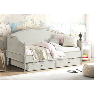 Aezaz Full Daybed in Antique White Finish -  Darby Home Co, 5AEA477DF48B4305A3DE852F82BFF184