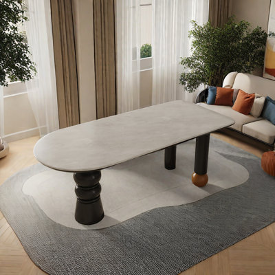 Guilhem Solid Wood Base Dining Table