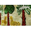 Coussin en velours de soie Safari
