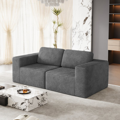 2 Seater Corduroy Sofa