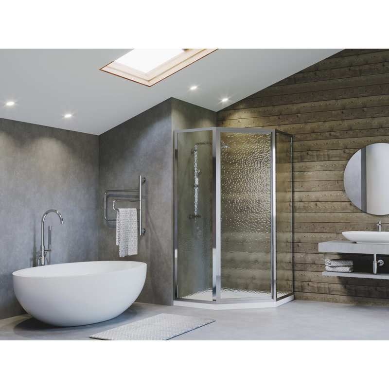 Porte de douche à charnière 62 po x 70 po néo-angle series Legend