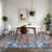 Machine Washable Rug with Rubber Backing for Living Room Vintage Non-Slip Dining Room Rug Easy-Cleaning Floor Carpet for Bedroom Playroom-303789225