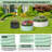 2 Pcs Metal Round Galvanized Raised Garden Bed, Planter Box for Planting Plants, Vegetables - Olive Green 2x2x1 FT-987027196